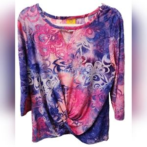 FINAL PRICE - RUBY Rd. 3/4 Sleeve Women's Top - Large - EUC